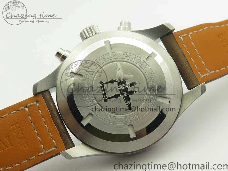 MIROTIME 0523 SunProtective Pilot Chrono IW377713 ZF 1:1 Best Edition Brown Dial On Brown Leather Strap A 7214